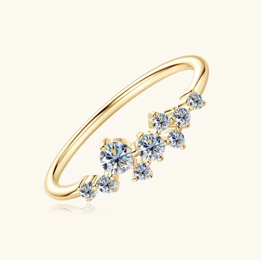 Dainty Diamond Cluster Ring