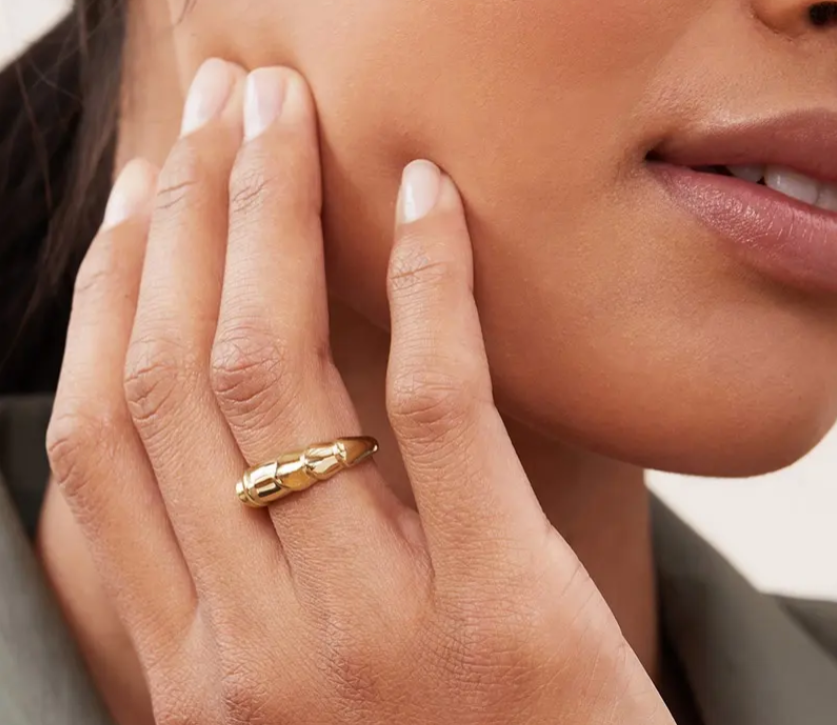 Scalloped Dome Ring