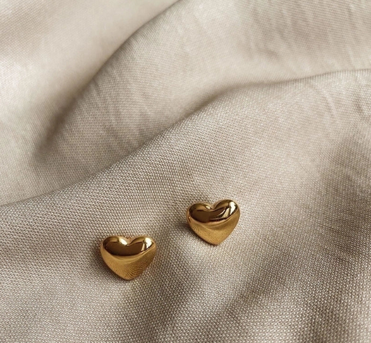 Heart Shape Titanium Studs