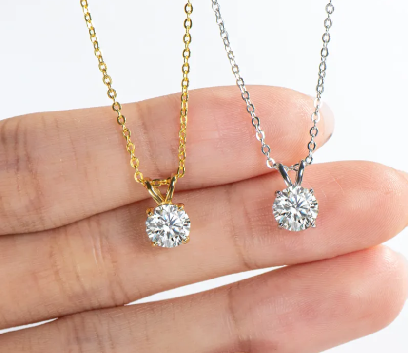 Single Carat Diamond Necklace