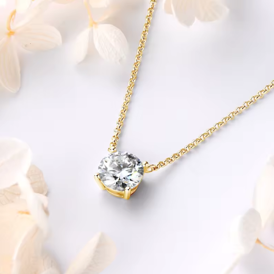 Single Carat Diamond Necklace