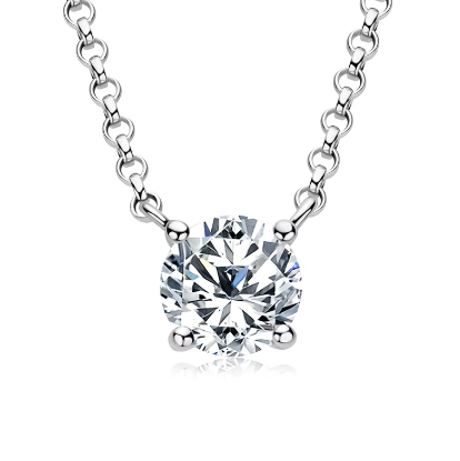 Single Carat Diamond Necklace