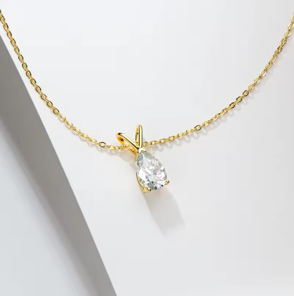 Teardrop 1.5 CT Diamond Necklace