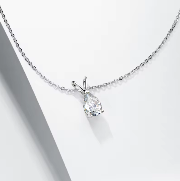 Teardrop 1.5 CT Diamond Necklace