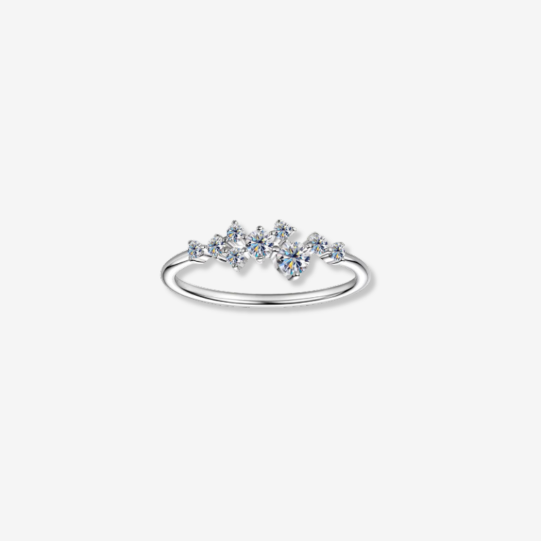 Dainty Diamond Cluster Ring