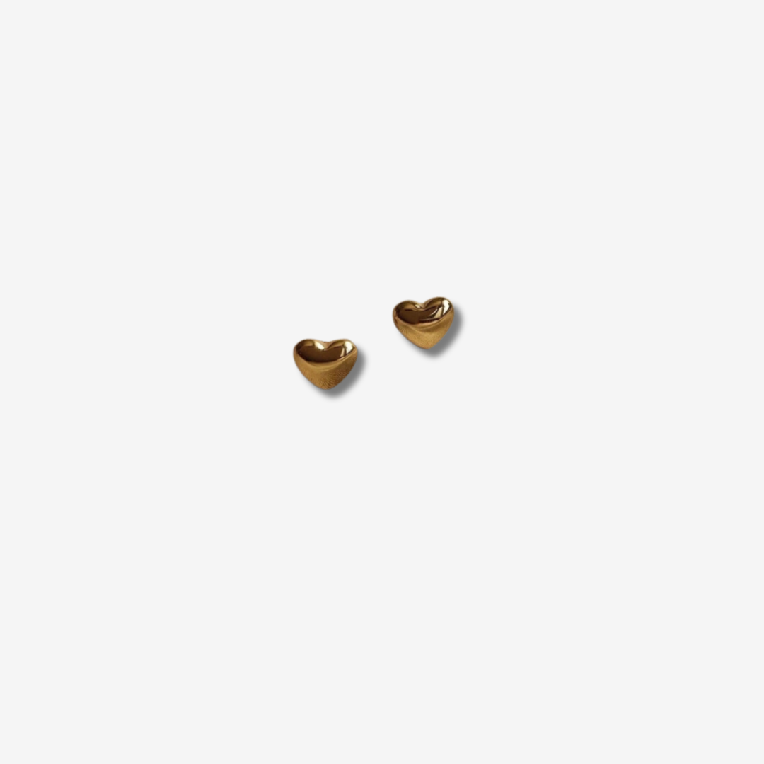 Heart Shape Titanium Studs