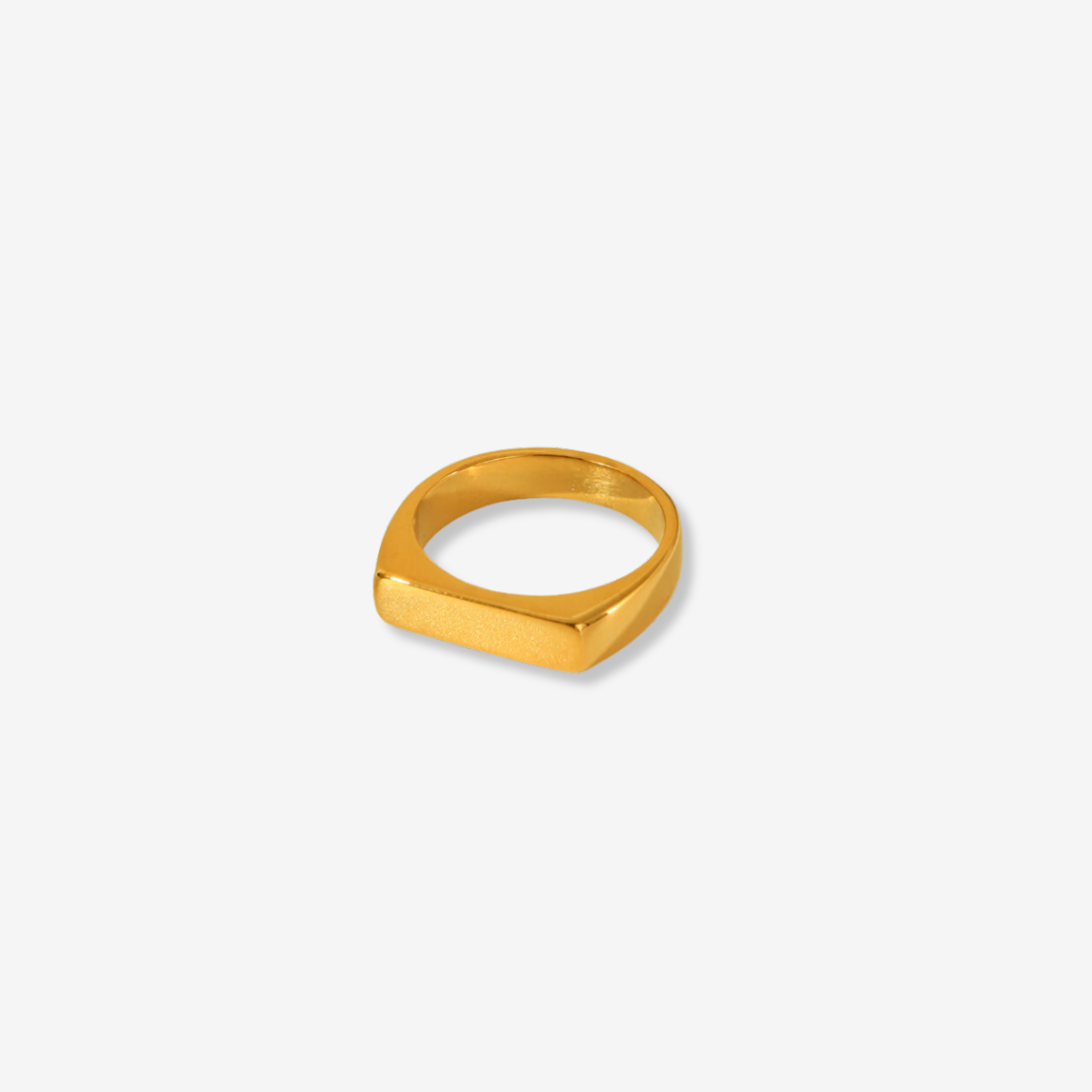 Minimalist Bar Titanium Ring