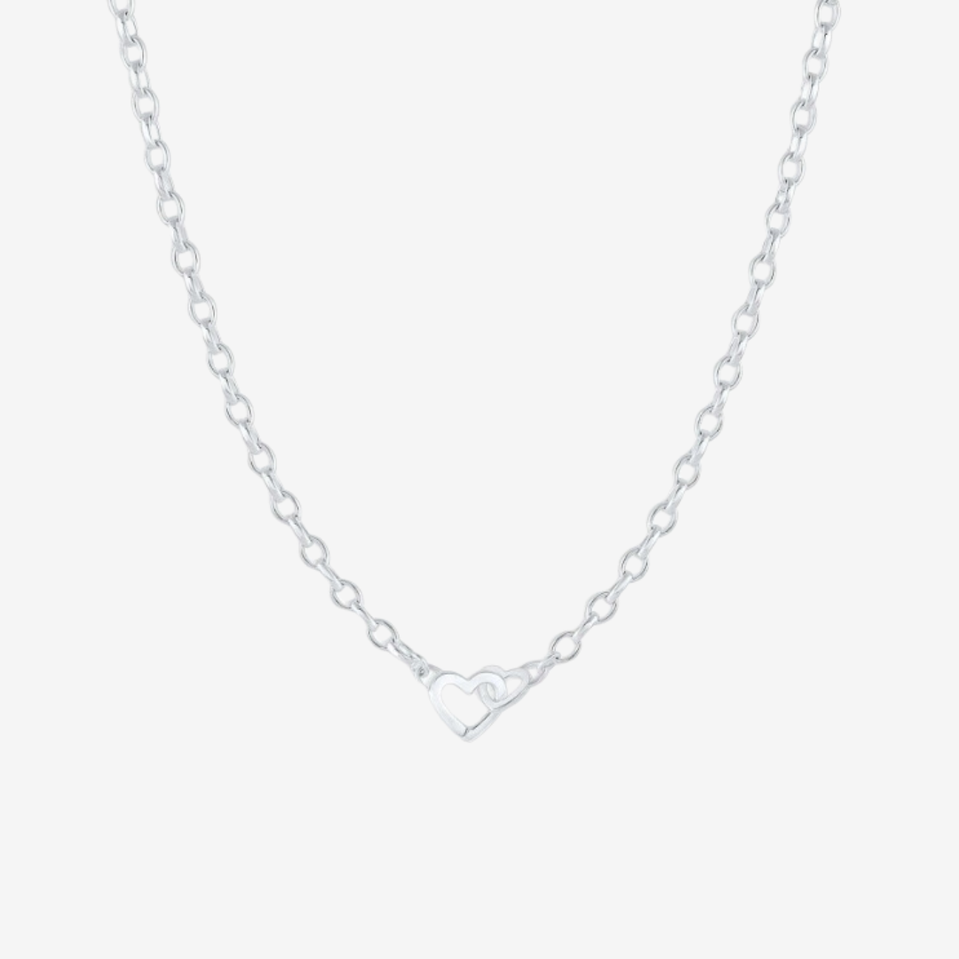 Minimalist Titanium Heart Necklace