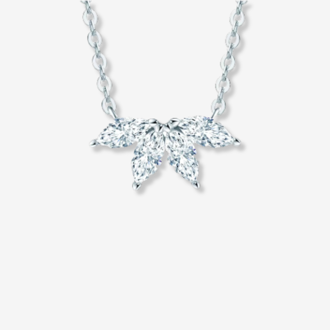 Petal Crown Diamond Necklace