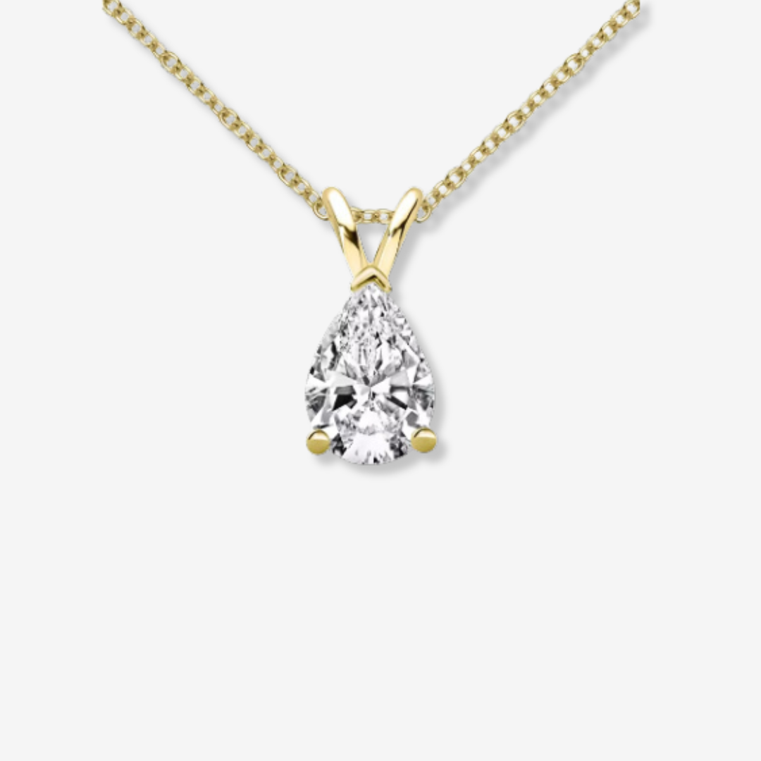 Teardrop 1.5 CT Diamond Necklace