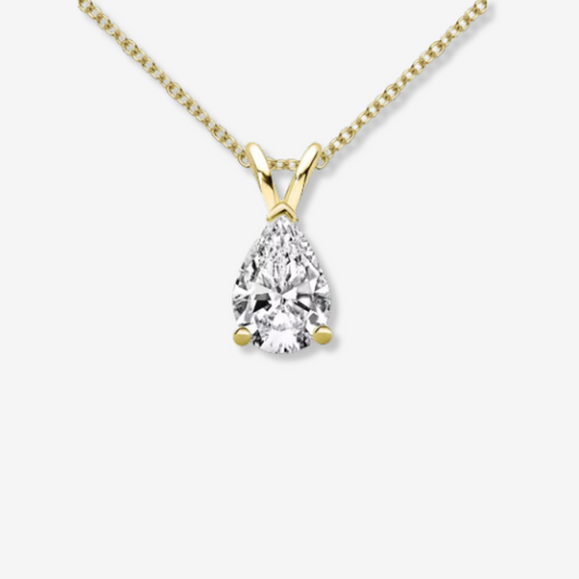 Teardrop 1.5 CT Diamond Necklace